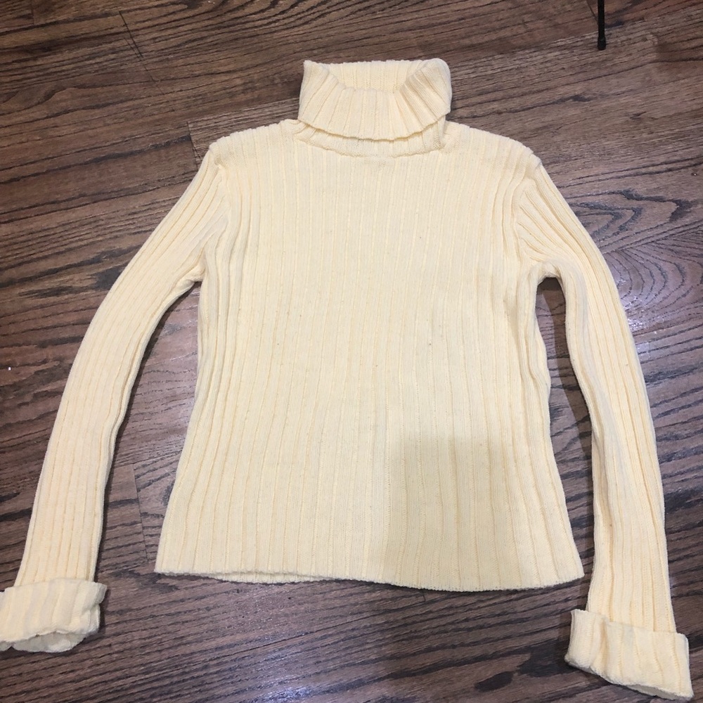 Yellow Turtle Neck Sweater